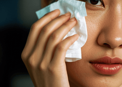 wiping makeup wiping makeup