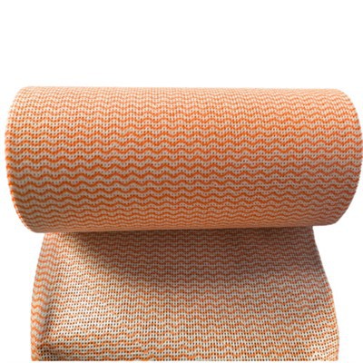 ซิกแซกพื้นผิว viscose-polyester spunlace nonwoven